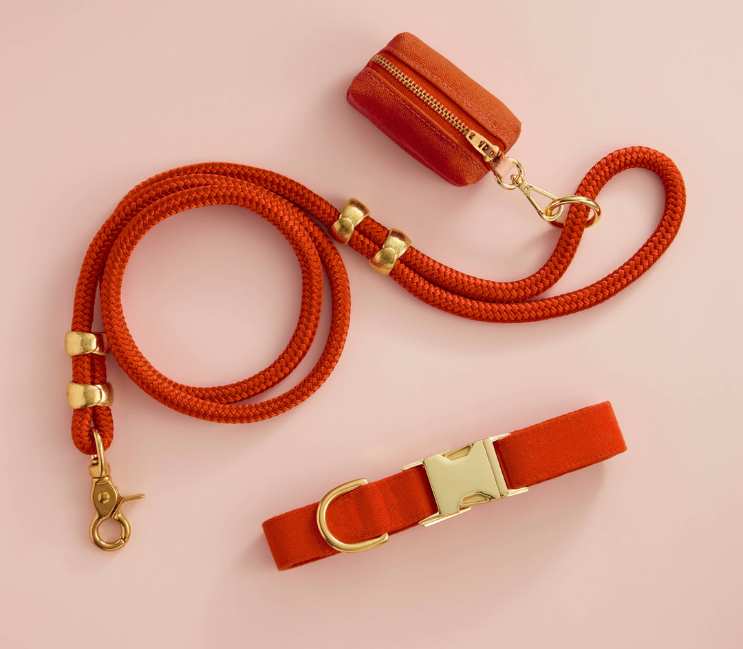 Cider Waxed Canvas Poop Bag Dispenser