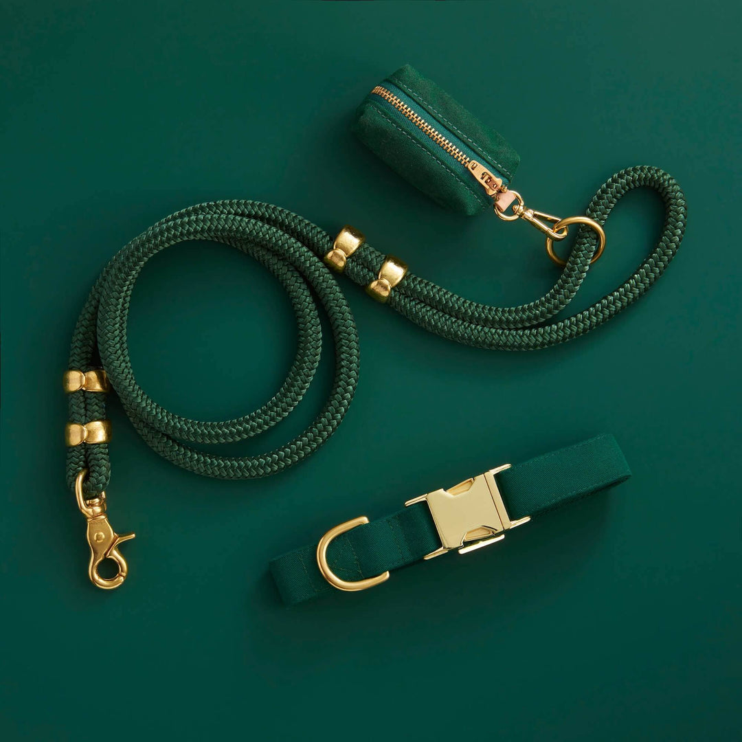 Evergreen Waxed Canvas Poop Bag Dispenser