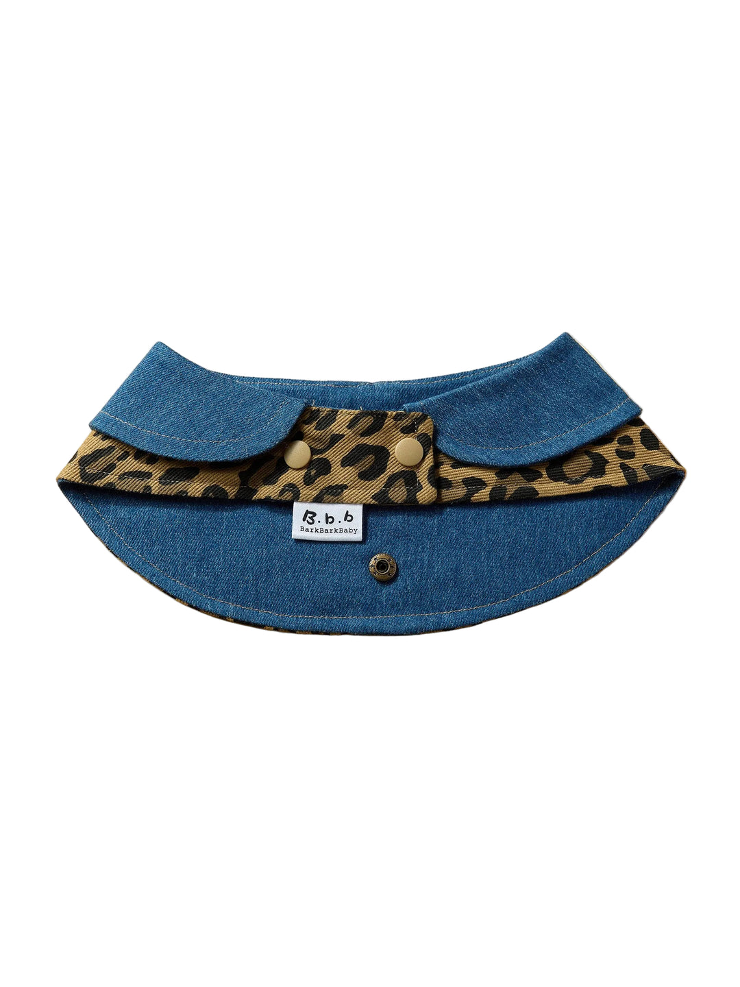 Leopard Denim Dog Bandana