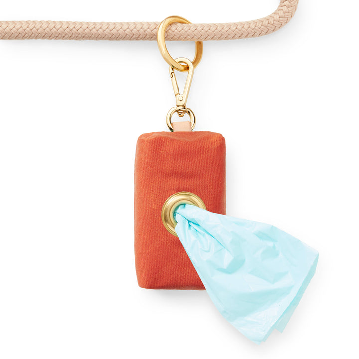 Cider Waxed Canvas Poop Bag Dispenser