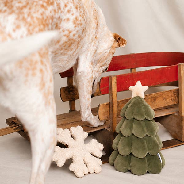 Festive Tree Plush Dog Toy