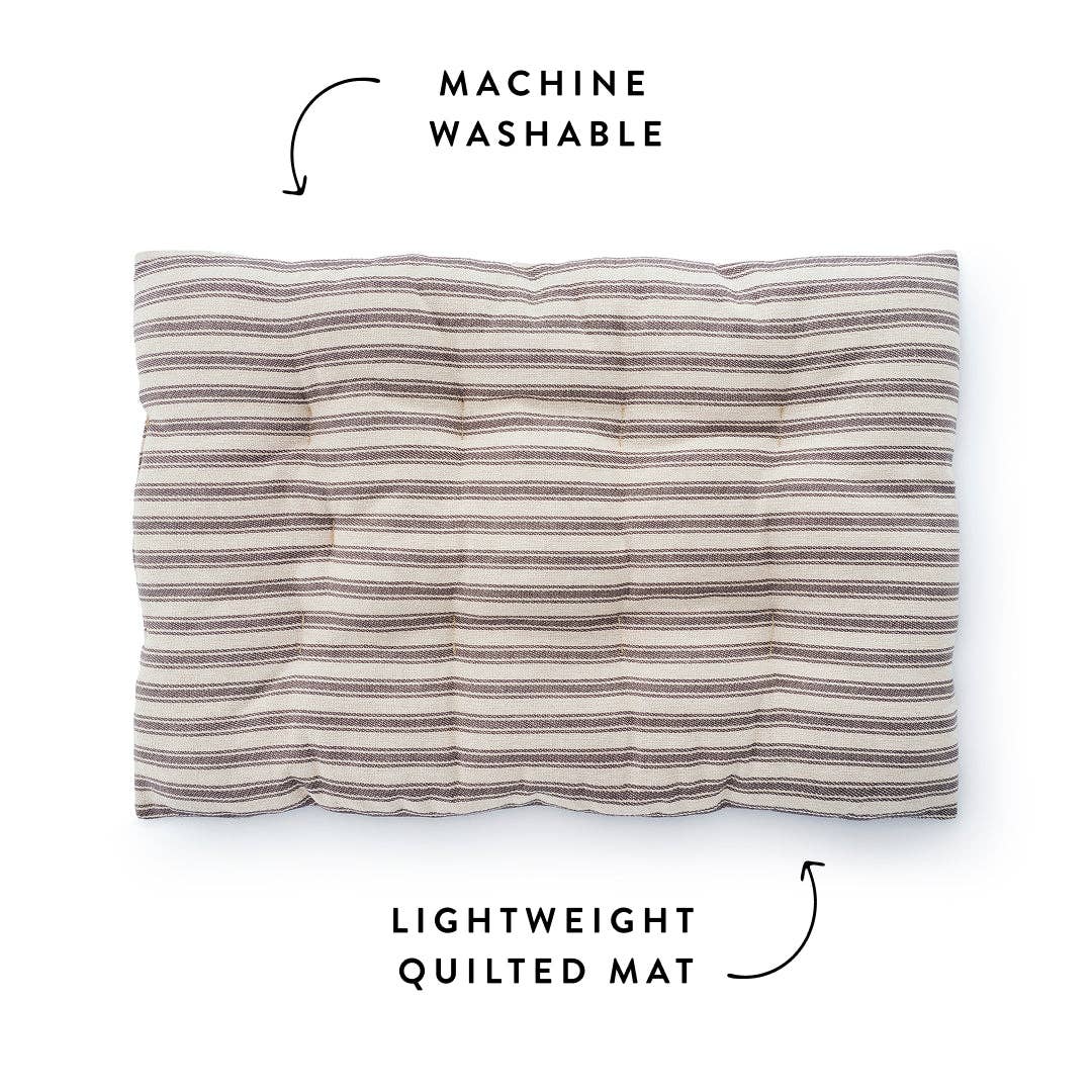 Ticking Stripe Dog Travel Mat
