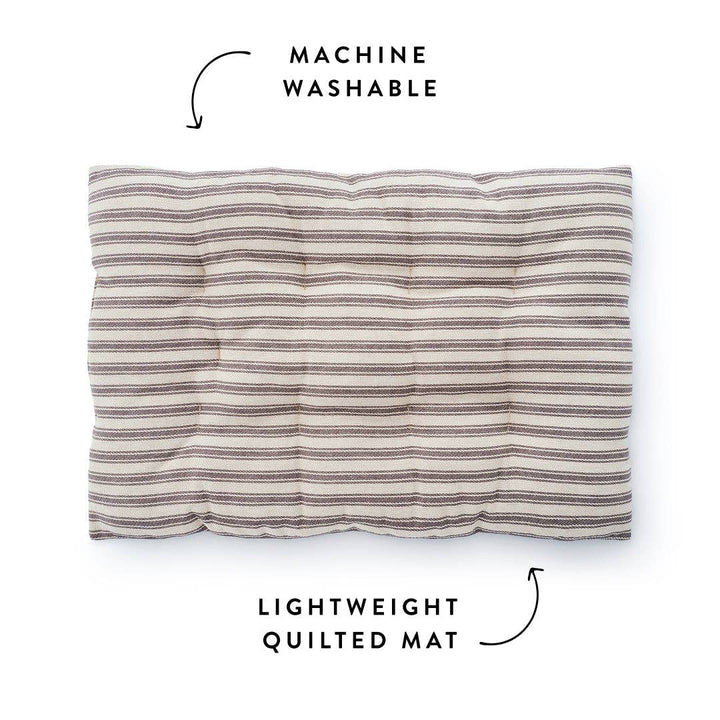 Ticking Stripe Dog Travel Mat