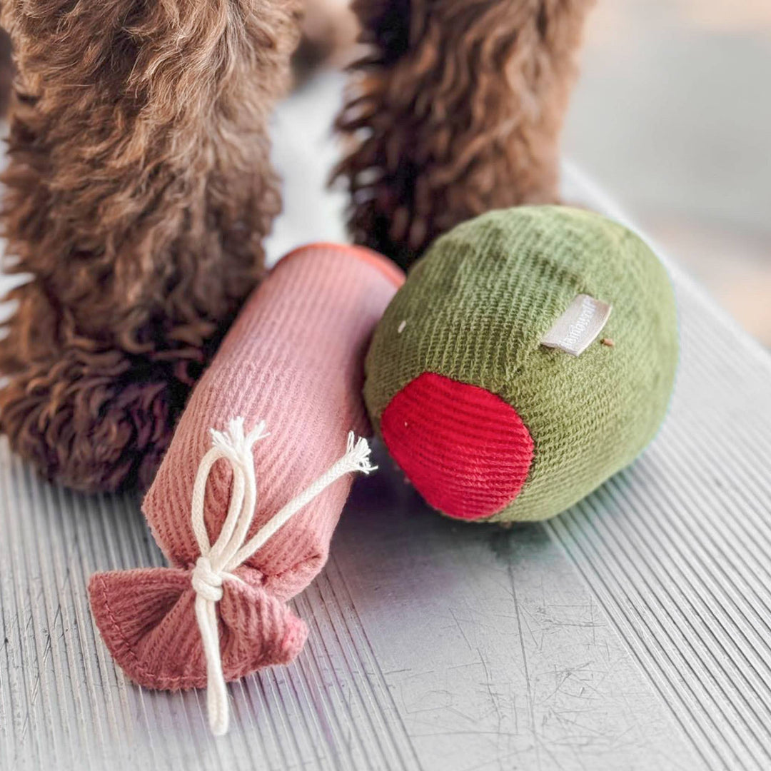 Olive + Salami Enrichment Dog Toy Set