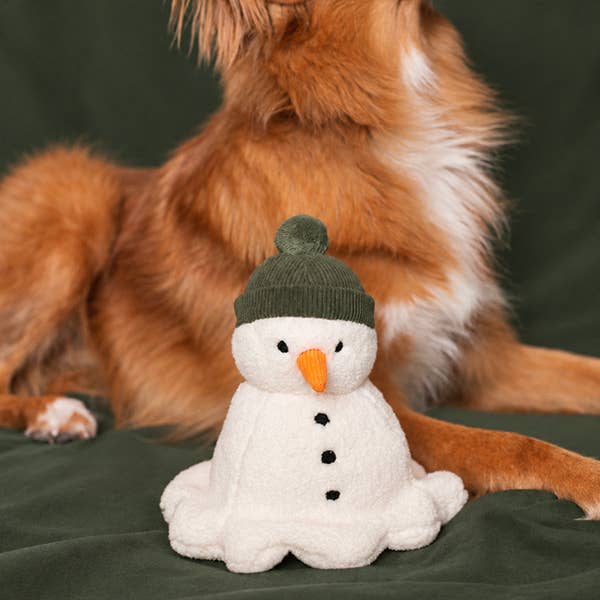 Snowman Plush Dog Toy
