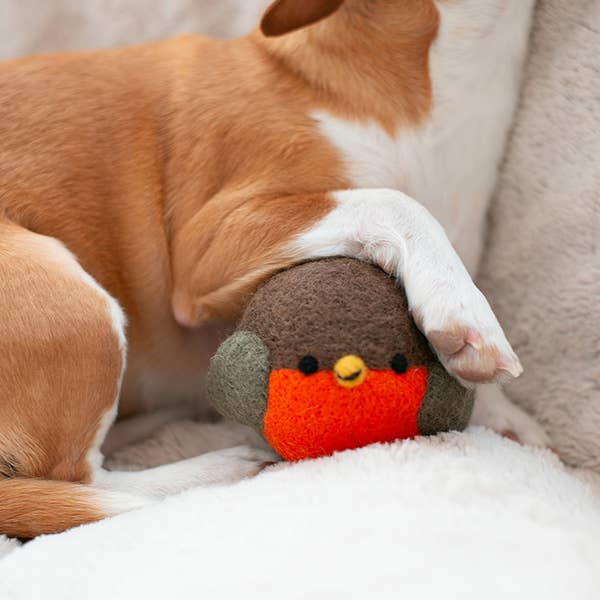 Robin Beastball Wool Dog and Cat Toy