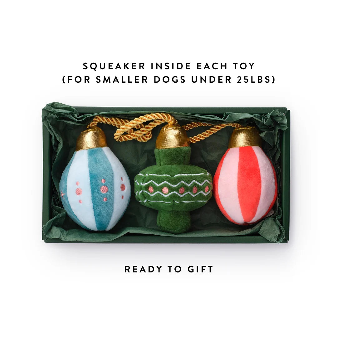 Christmas Ornament Boxed Dog Toy Set
