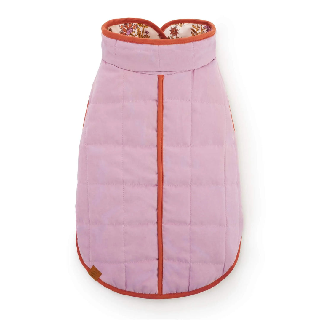 Blockprint Floral Reversible Dog Jacket