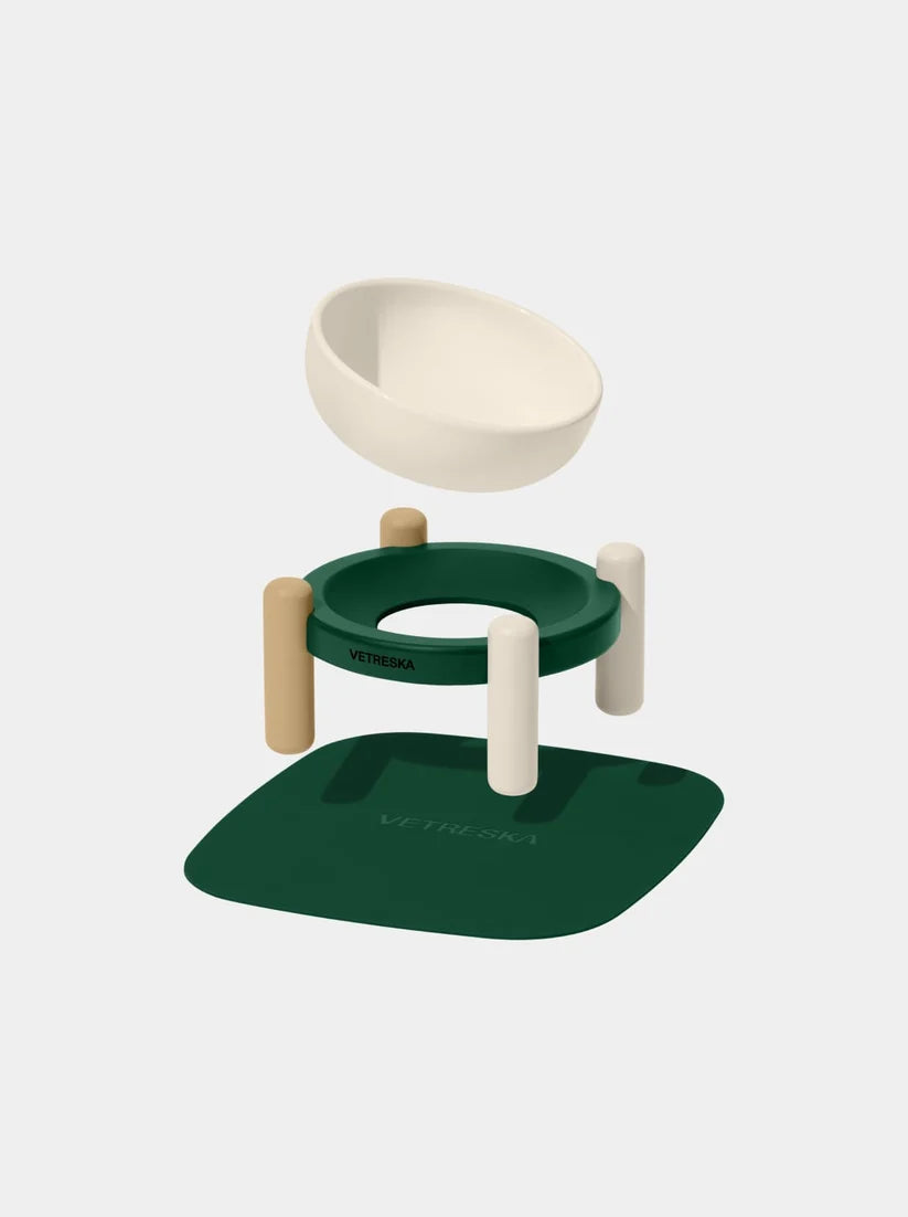Santal Forest Ceramic Pet Bowl Set