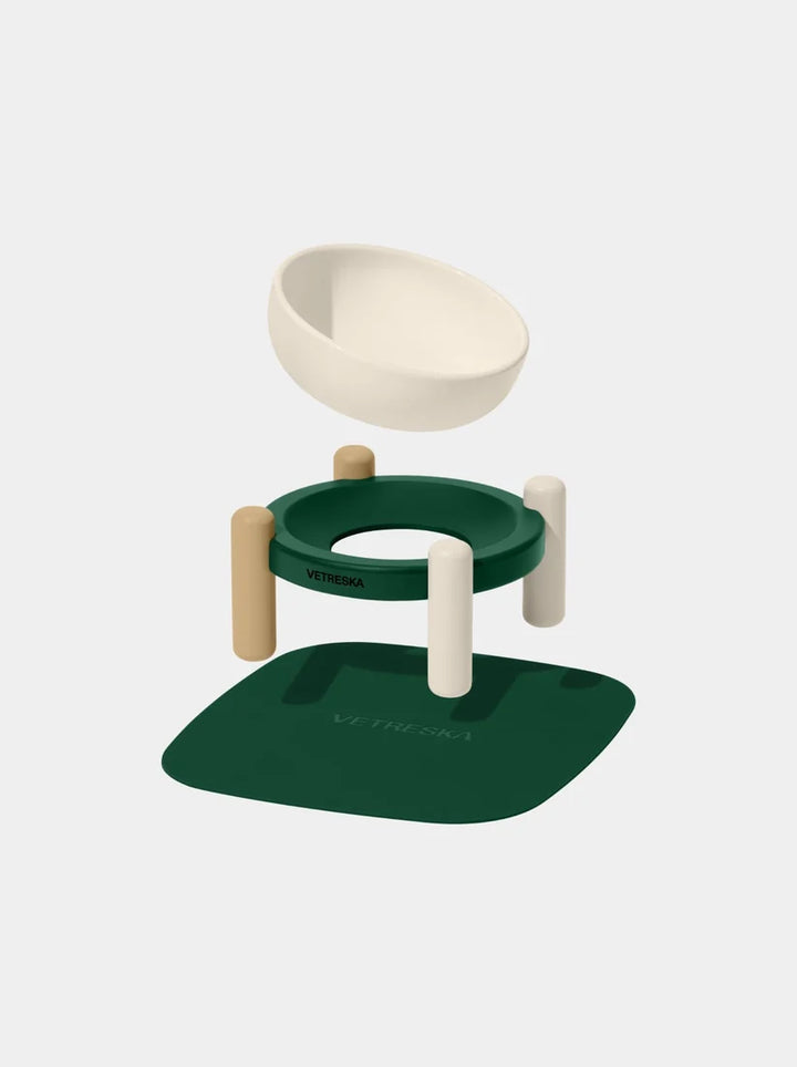 Santal Forest Ceramic Pet Bowl Set