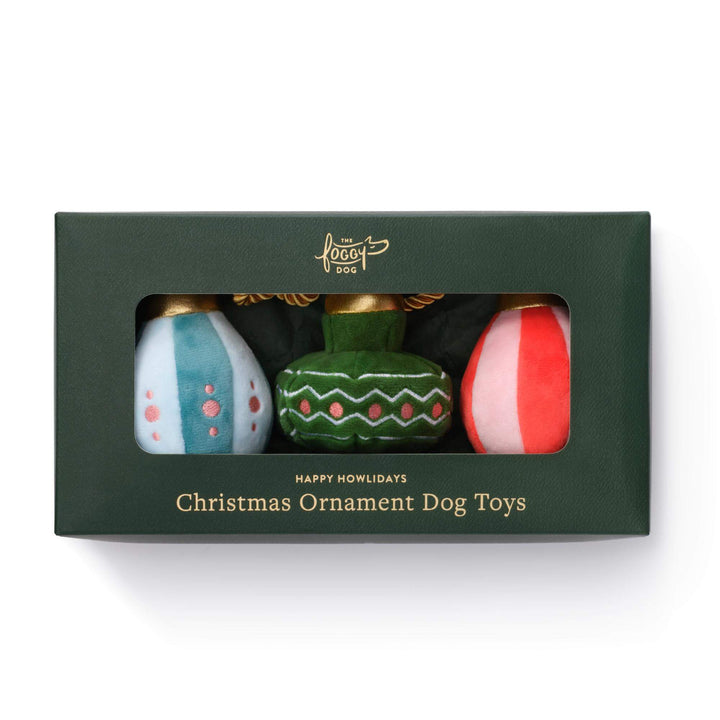 Christmas Ornament Boxed Dog Toy Set