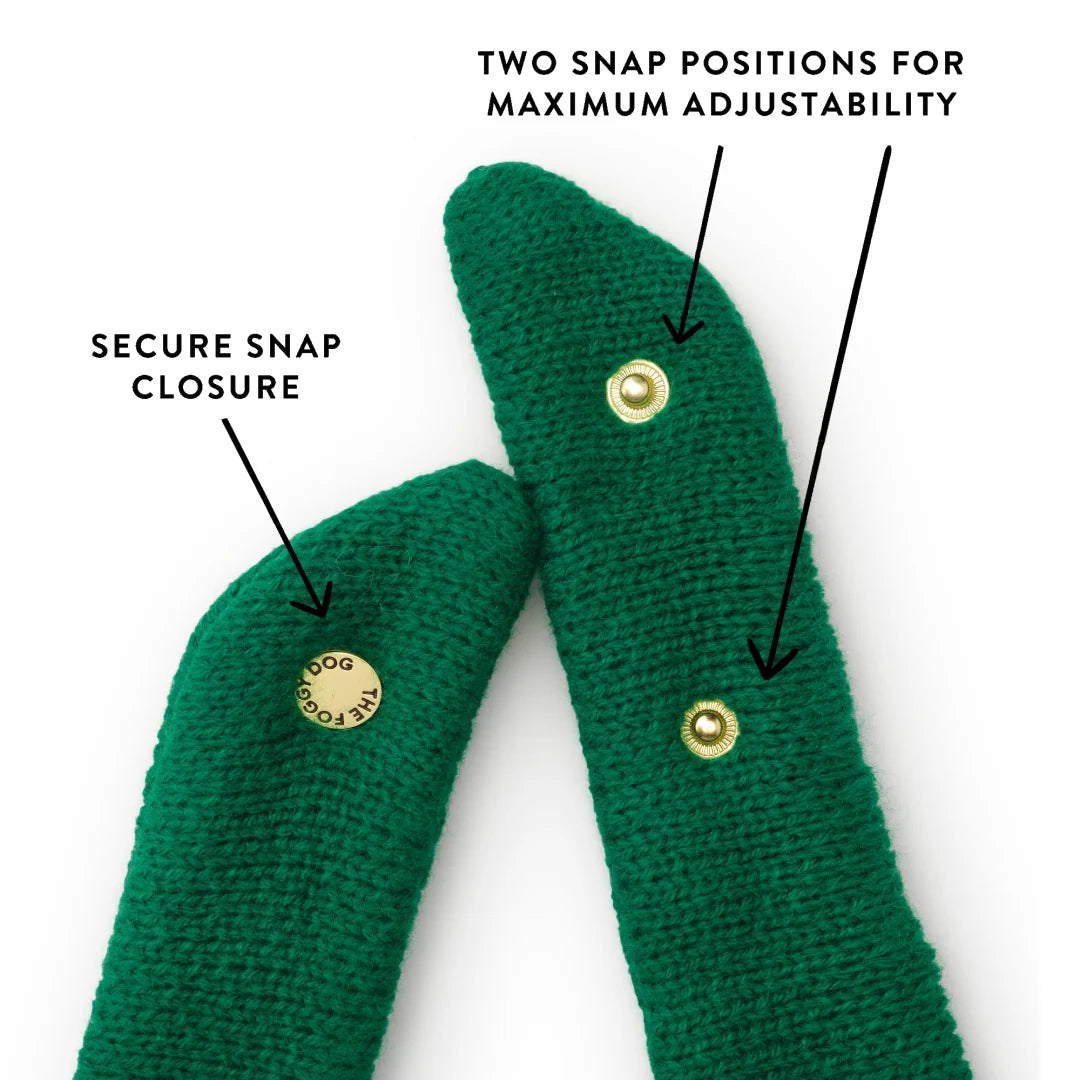 Holiday Bobble Knit Dog Bandana