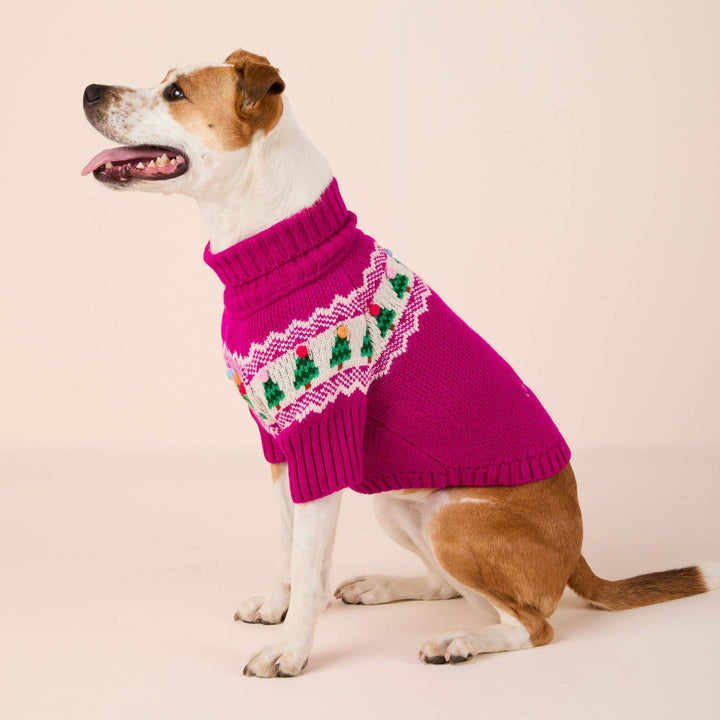 Merry and Bright Fair Isle Dog Sweater