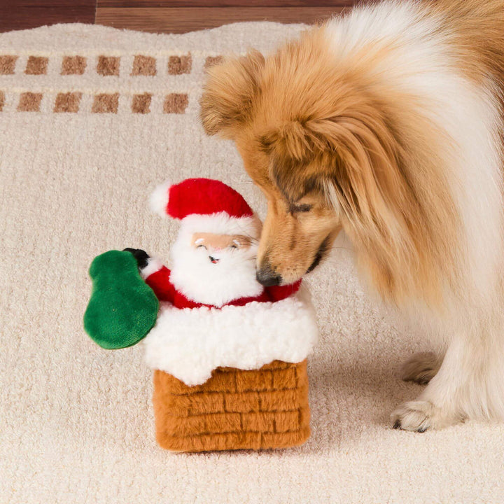 Here Comes Santa Interactive Snuffle Dog Toy