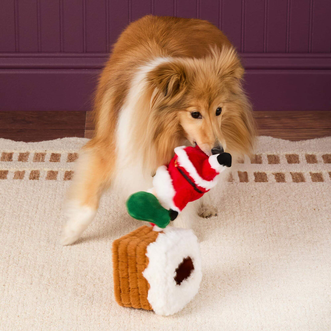 Here Comes Santa Interactive Snuffle Dog Toy