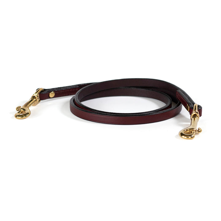 Leather Two Dog Walker / No Tangle Leash – Extra Length