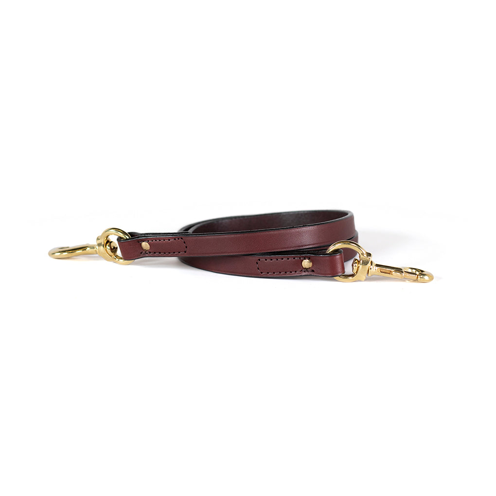 Leather Two Dog Walker / No Tangle Leash – Extra Length
