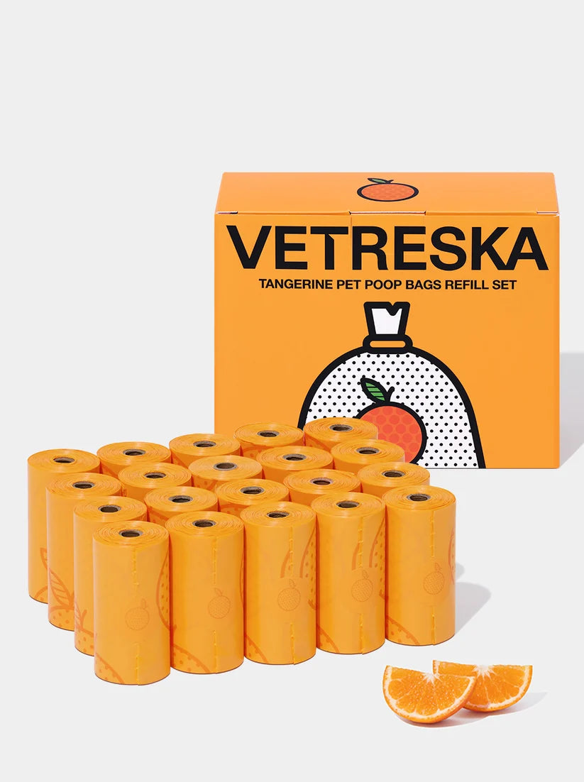 Tangerine Refill Poop Bags