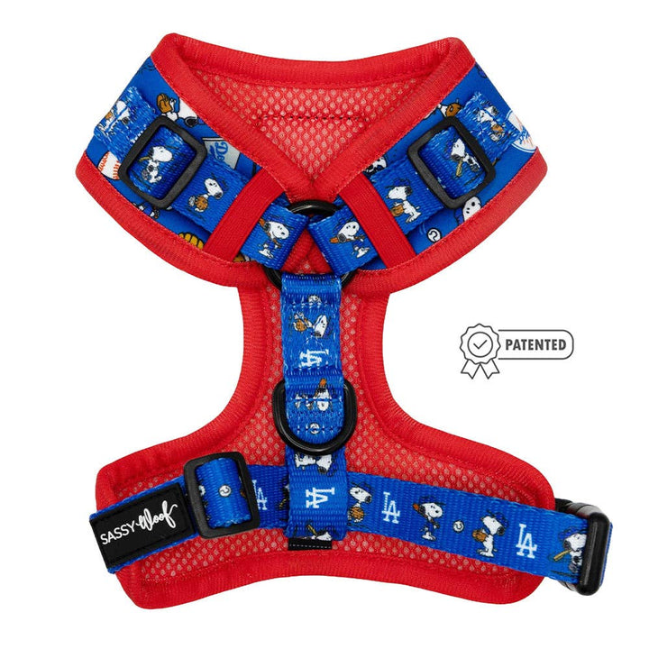 Dog Adjustable Harness - MLB x Peanuts Los Angeles Dodgers