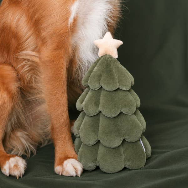 Festive Tree Plush Dog Toy