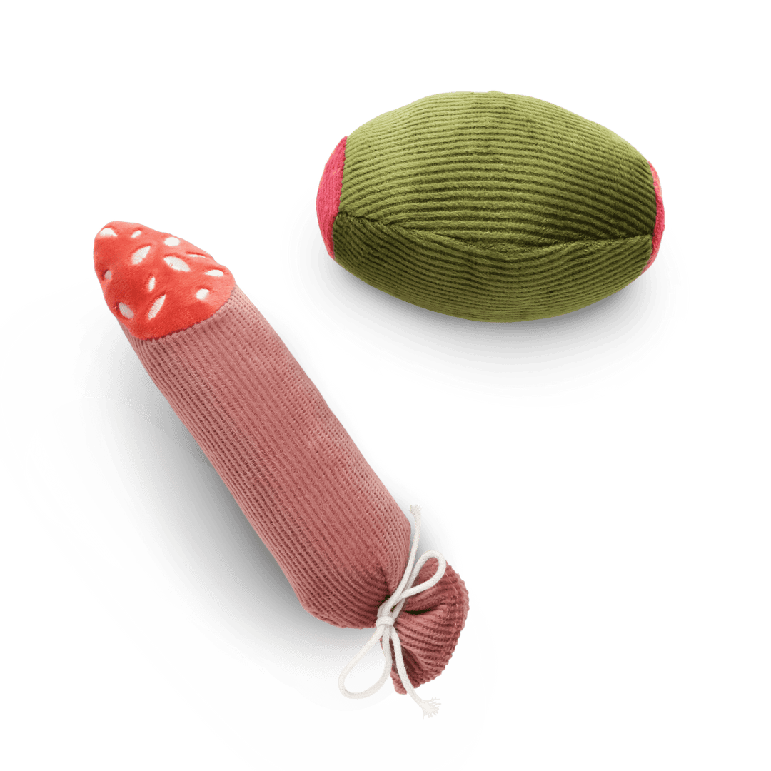 Olive + Salami Enrichment Dog Toy Set