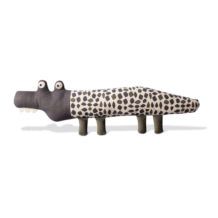 Earth Friendly Canvas Dog Toy Croc My World