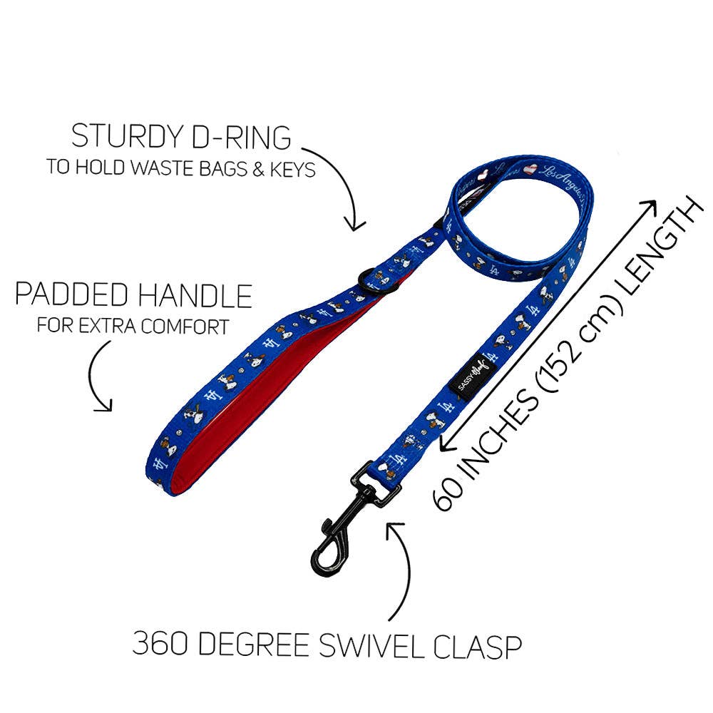 Dog Leash - MLB x Peanuts Los Angeles Dodgers