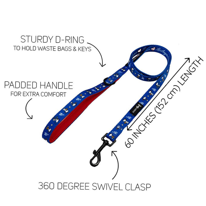 Dog Leash - MLB x Peanuts Los Angeles Dodgers