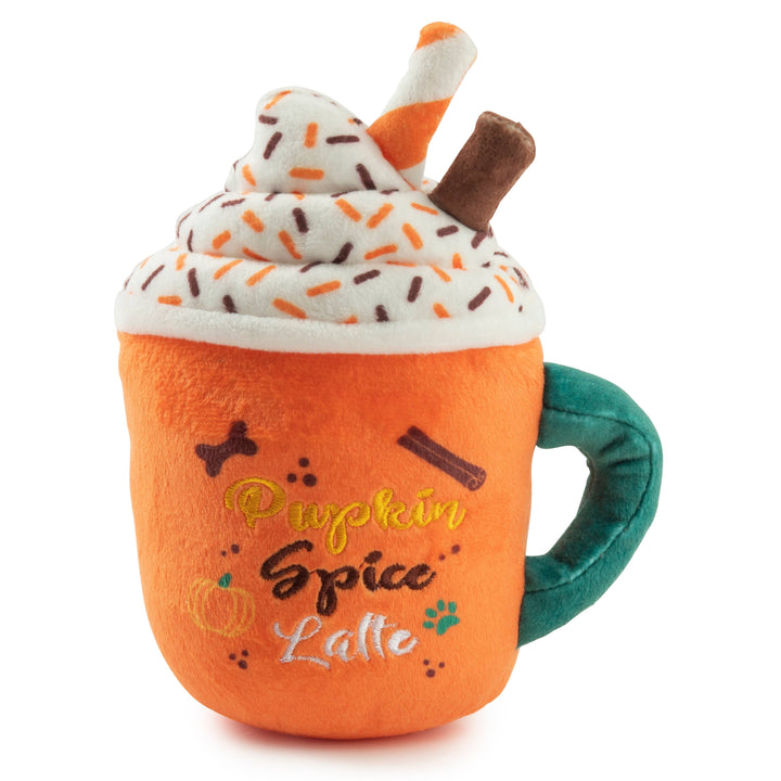 Pumpkin Spice Latte Mug Halloween Fall Dog Toy