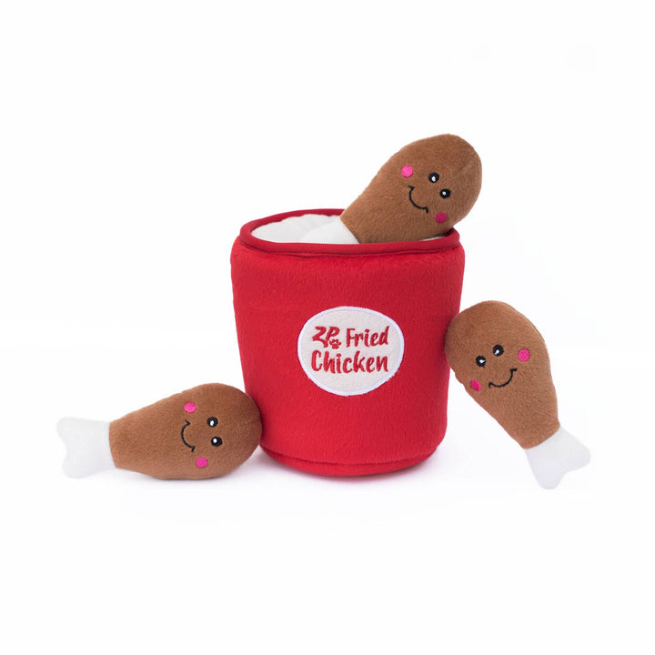 Zippy Burrow - Bucket of Chicken - Dog Toy