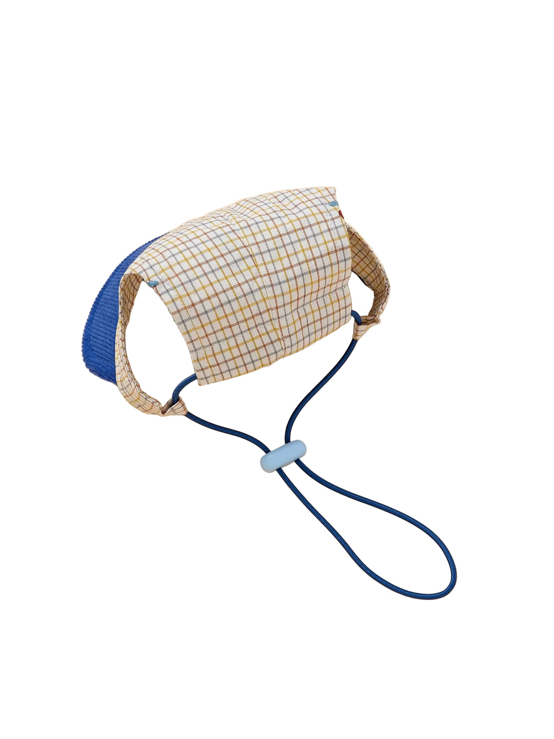 Sunny Days Blue Checkered Dog Cap