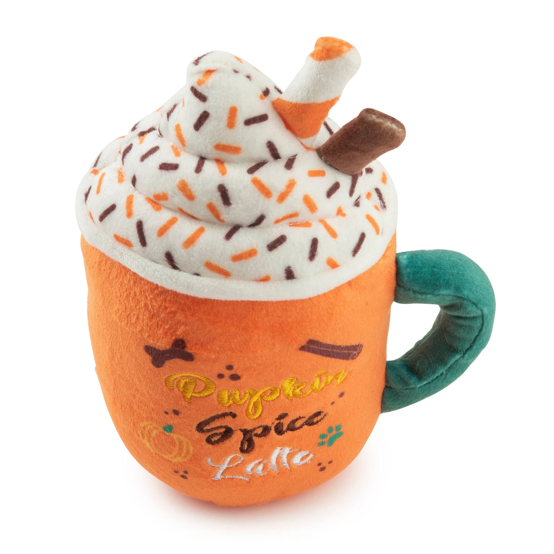 Pumpkin Spice Latte Mug Halloween Fall Dog Toy