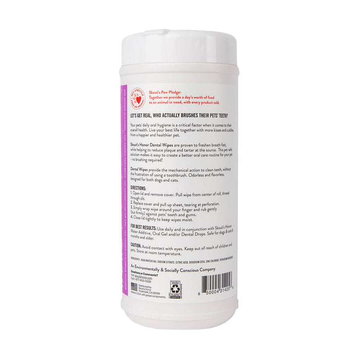 Oral Care Pet Dental Wipes 50ct