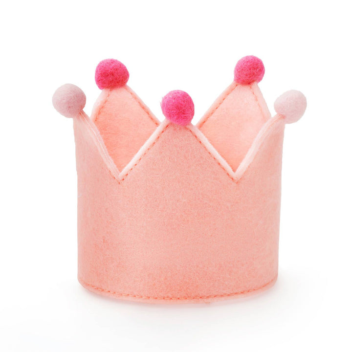 Blush Pink Dog Birthday Crown + Numbers Set