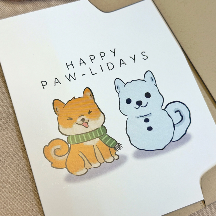 Happy Paw-lidays Greeting Card