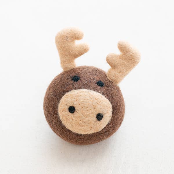 Moose Beastball Wool Dog Toy