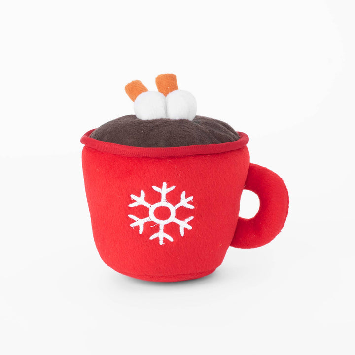 Holiday Hot Cocoa Christmas Dog Toy
