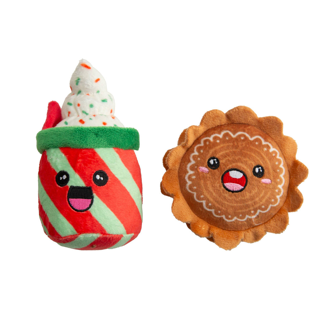 Holiday SnugBuddies (Latte &amp; Treat) Plush Dog Toy
