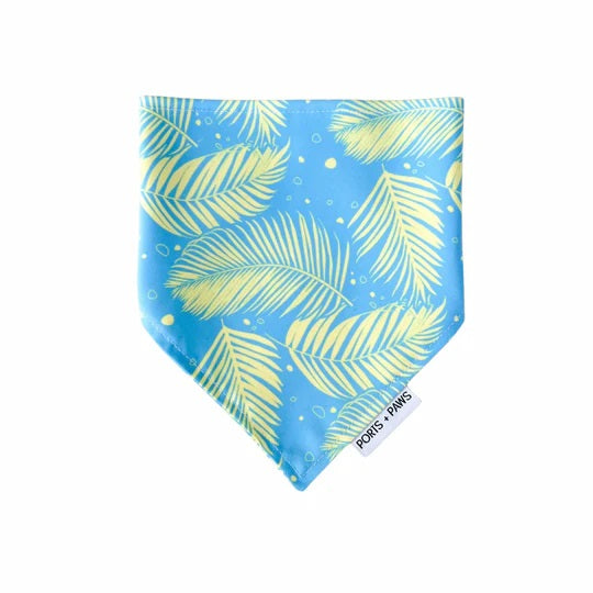 Bandana - Palm Blue Lei