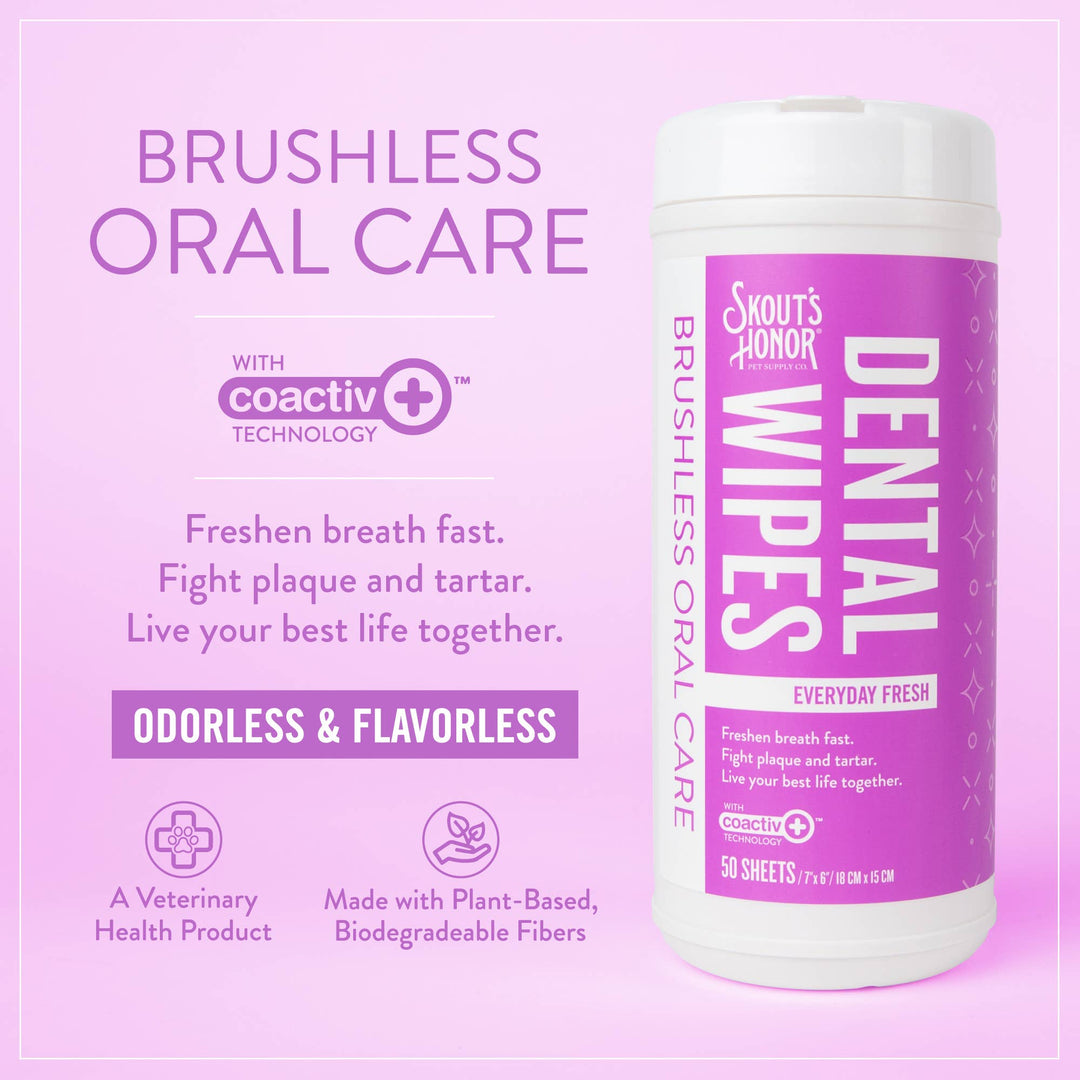 Oral Care Pet Dental Wipes 50ct
