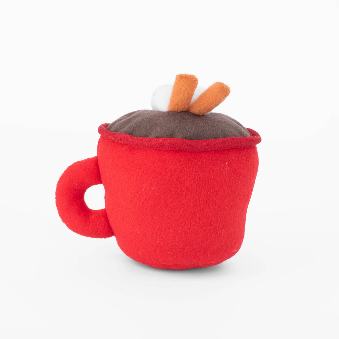 Holiday Hot Cocoa Christmas Dog Toy