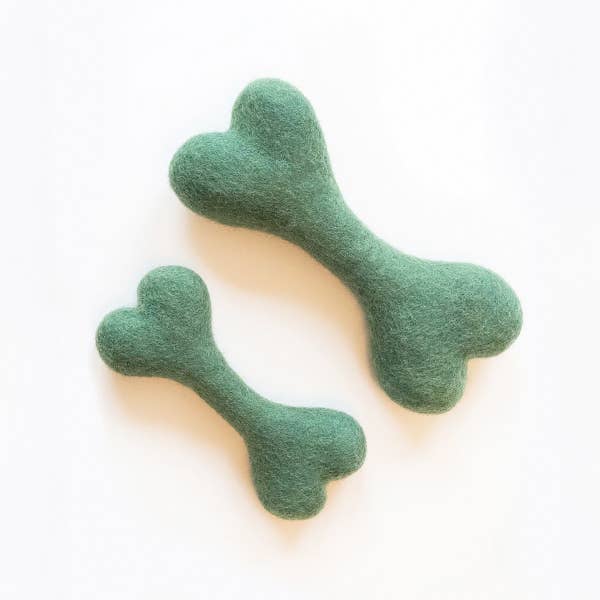 Winter Woolbone Wool Dog Toy