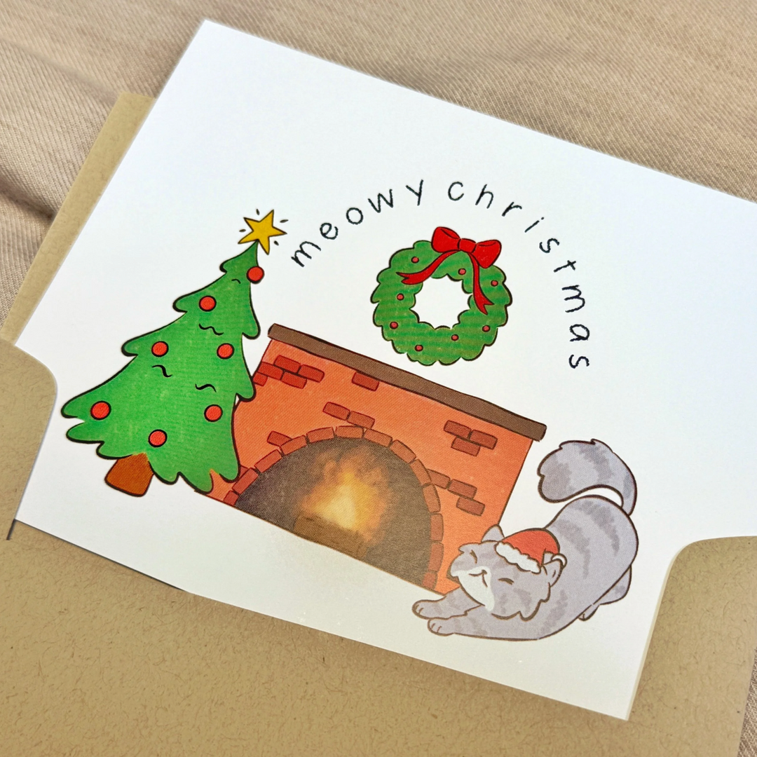 Meowy Christmas Greeting Card