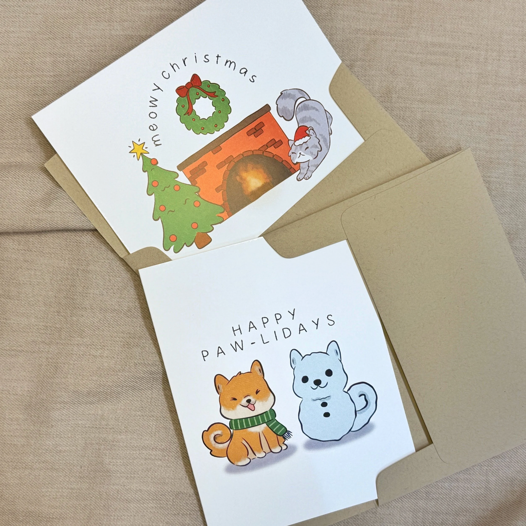 Meowy Christmas Greeting Card