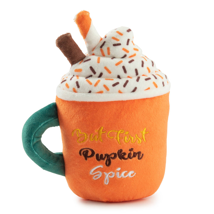 Pumpkin Spice Latte Mug Halloween Fall Dog Toy