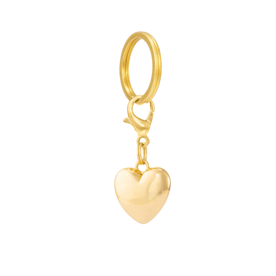 Heart of Gold Collar Charm