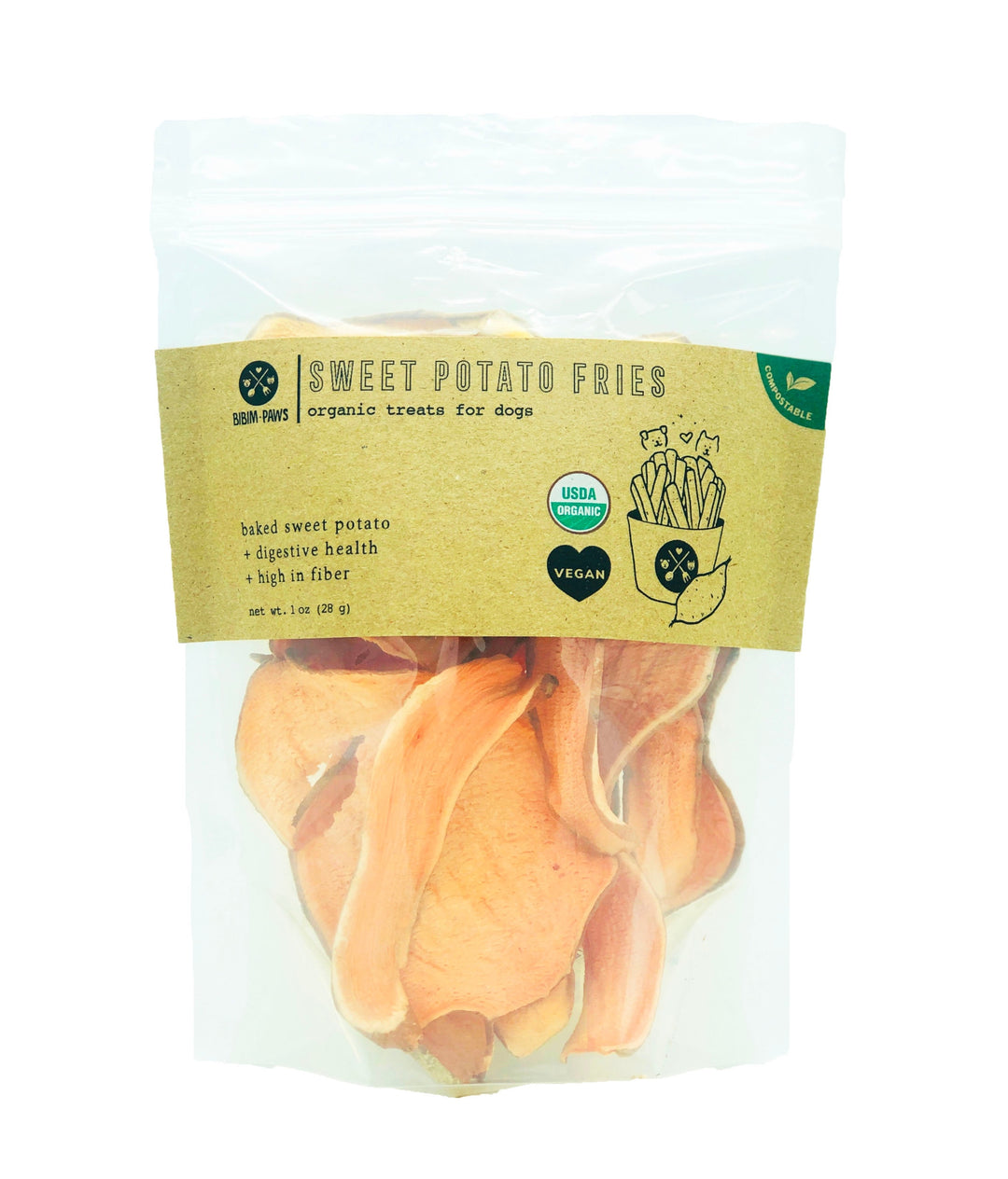 Sweet Potato Fries - Organic Sweet Potato Treats for Dogs