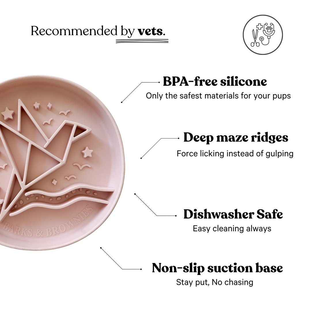 Origami Slow Feeder - Blush