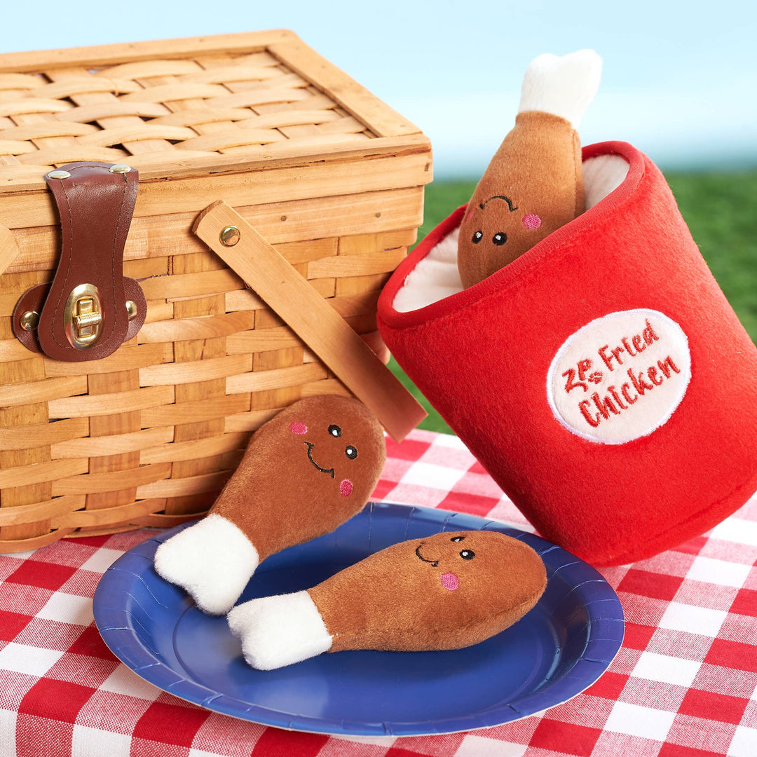 Zippy Burrow - Bucket of Chicken - Dog Toy