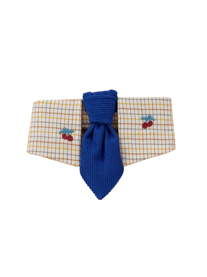 Sunny Days Cherry Blue Neck Tie Bandana